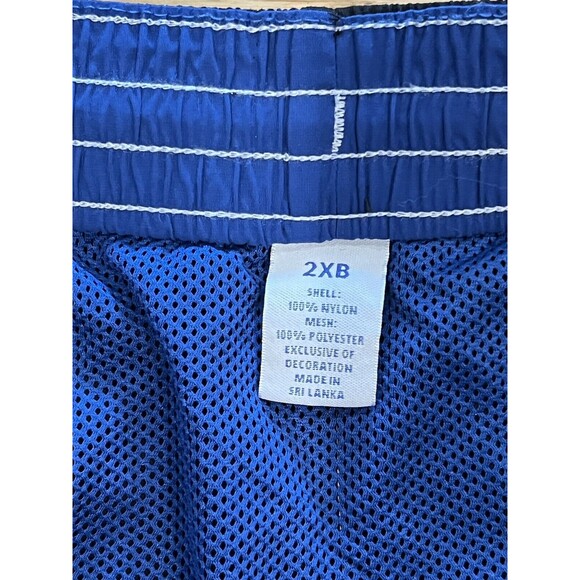 Mens Caribbean Swimwear Blue Swim Trunks Shorts Drawstring Waist Mesh Lining 2XB - Picture 6 of 8